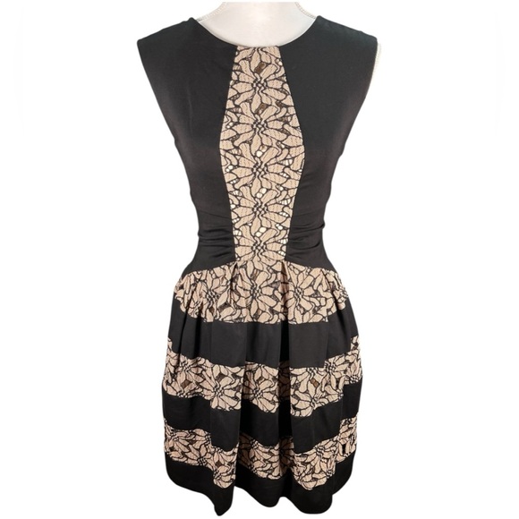 Anthropologie | Eva Franco | Strata Floral Lace Fit & Flare Dress - Picture 3 of 9